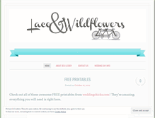 Tablet Screenshot of laceandwildflowers.wordpress.com