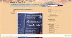 Desktop Screenshot of musicapertutti.wordpress.com