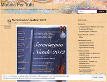 Tablet Screenshot of musicapertutti.wordpress.com