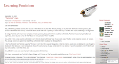 Desktop Screenshot of learningfeminism.wordpress.com