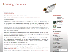 Tablet Screenshot of learningfeminism.wordpress.com