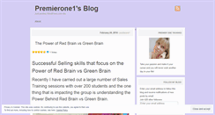 Desktop Screenshot of premierone1.wordpress.com