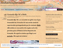 Tablet Screenshot of nosfuimospamadrid.wordpress.com