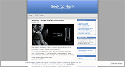 Desktop Screenshot of geektohunk.wordpress.com