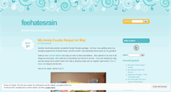 Desktop Screenshot of feehatesrain.wordpress.com