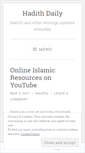 Mobile Screenshot of hadithdaily.wordpress.com