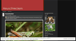 Desktop Screenshot of heuschrecken.wordpress.com