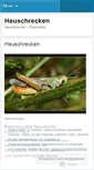 Mobile Screenshot of heuschrecken.wordpress.com
