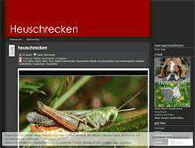 Tablet Screenshot of heuschrecken.wordpress.com