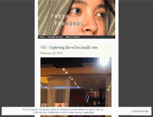 Tablet Screenshot of freshforwords.wordpress.com