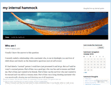Tablet Screenshot of internalhammock.wordpress.com