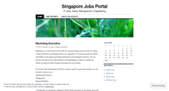 Desktop Screenshot of jobssingapore.wordpress.com