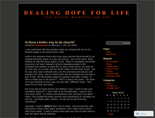 Tablet Screenshot of dealinghope.wordpress.com