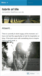 Mobile Screenshot of fabrikoflife.wordpress.com