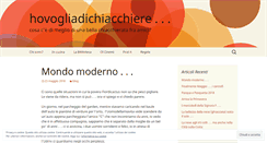 Desktop Screenshot of hovogliadichiacchiere.wordpress.com