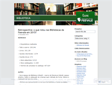 Tablet Screenshot of bibliotecafeevale.wordpress.com