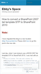 Mobile Screenshot of ebbypeter.wordpress.com