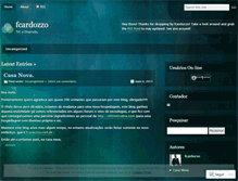 Tablet Screenshot of fcardozzo.wordpress.com