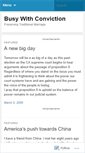 Mobile Screenshot of busywithconviction.wordpress.com