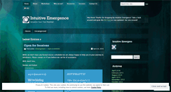 Desktop Screenshot of intuitiveemergence.wordpress.com
