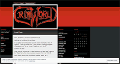 Desktop Screenshot of grimworld.wordpress.com