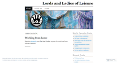 Desktop Screenshot of lordsandladiesofleisure.wordpress.com