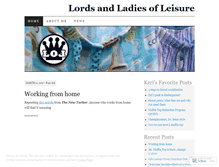 Tablet Screenshot of lordsandladiesofleisure.wordpress.com