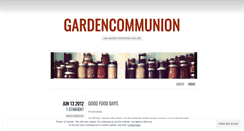 Desktop Screenshot of gardencommunion.wordpress.com