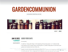 Tablet Screenshot of gardencommunion.wordpress.com
