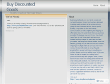 Tablet Screenshot of buydiscountedgoods.wordpress.com