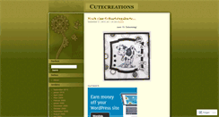 Desktop Screenshot of cutecreations.wordpress.com