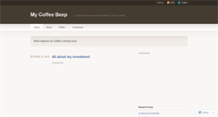 Desktop Screenshot of coffeebeep.wordpress.com