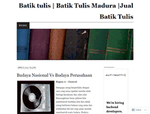 Tablet Screenshot of batiktulispamekasan.wordpress.com