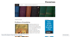 Desktop Screenshot of excursuses.wordpress.com