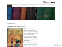 Tablet Screenshot of excursuses.wordpress.com