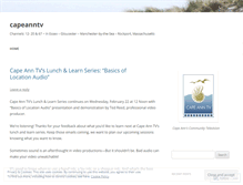Tablet Screenshot of capeanntv.wordpress.com