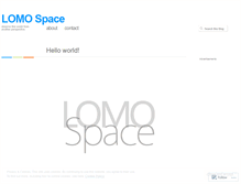 Tablet Screenshot of lomospace.wordpress.com