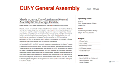 Desktop Screenshot of cunygeneralassembly.wordpress.com