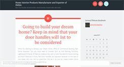 Desktop Screenshot of homeinteriorproducts.wordpress.com