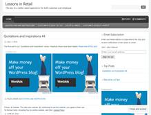 Tablet Screenshot of lessonsinretail.wordpress.com