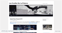 Desktop Screenshot of lescouillessurlapotence.wordpress.com