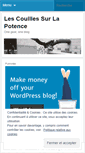 Mobile Screenshot of lescouillessurlapotence.wordpress.com