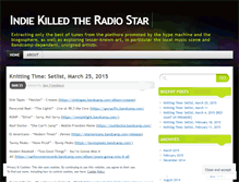 Tablet Screenshot of indiekilledtheradiostar.wordpress.com