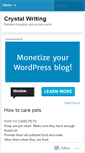 Mobile Screenshot of crystalwriting.wordpress.com