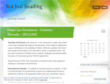 Tablet Screenshot of notjustreading.wordpress.com