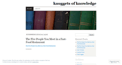 Desktop Screenshot of knuggetsofknowledge.wordpress.com
