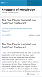 Mobile Screenshot of knuggetsofknowledge.wordpress.com