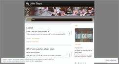 Desktop Screenshot of giantfeetsmallsteps.wordpress.com