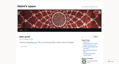 Desktop Screenshot of claytonblaine.wordpress.com