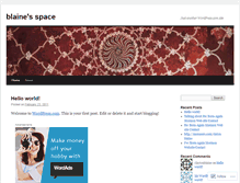 Tablet Screenshot of claytonblaine.wordpress.com